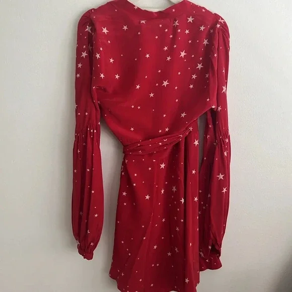 NWT STONED IMMACULATE X Stellaire Duval Star Dress 100% silk - Picture 9 of 9